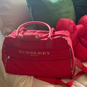 Burberry Golf Red Travel Bag